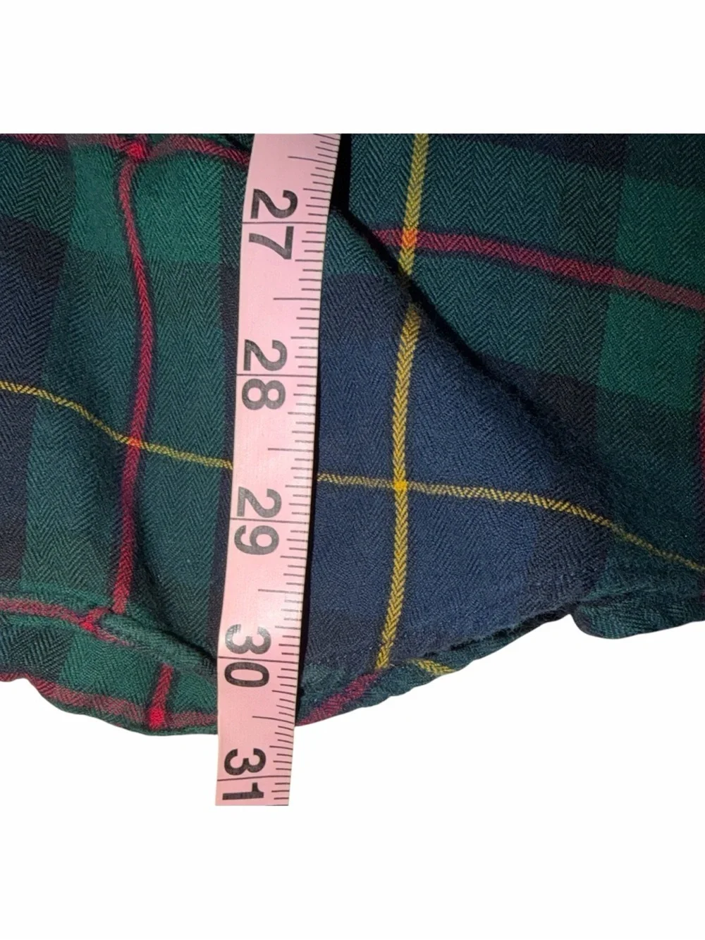 Polo by Ralph Lauren Navy and Green Plaid Button-Down Shirt